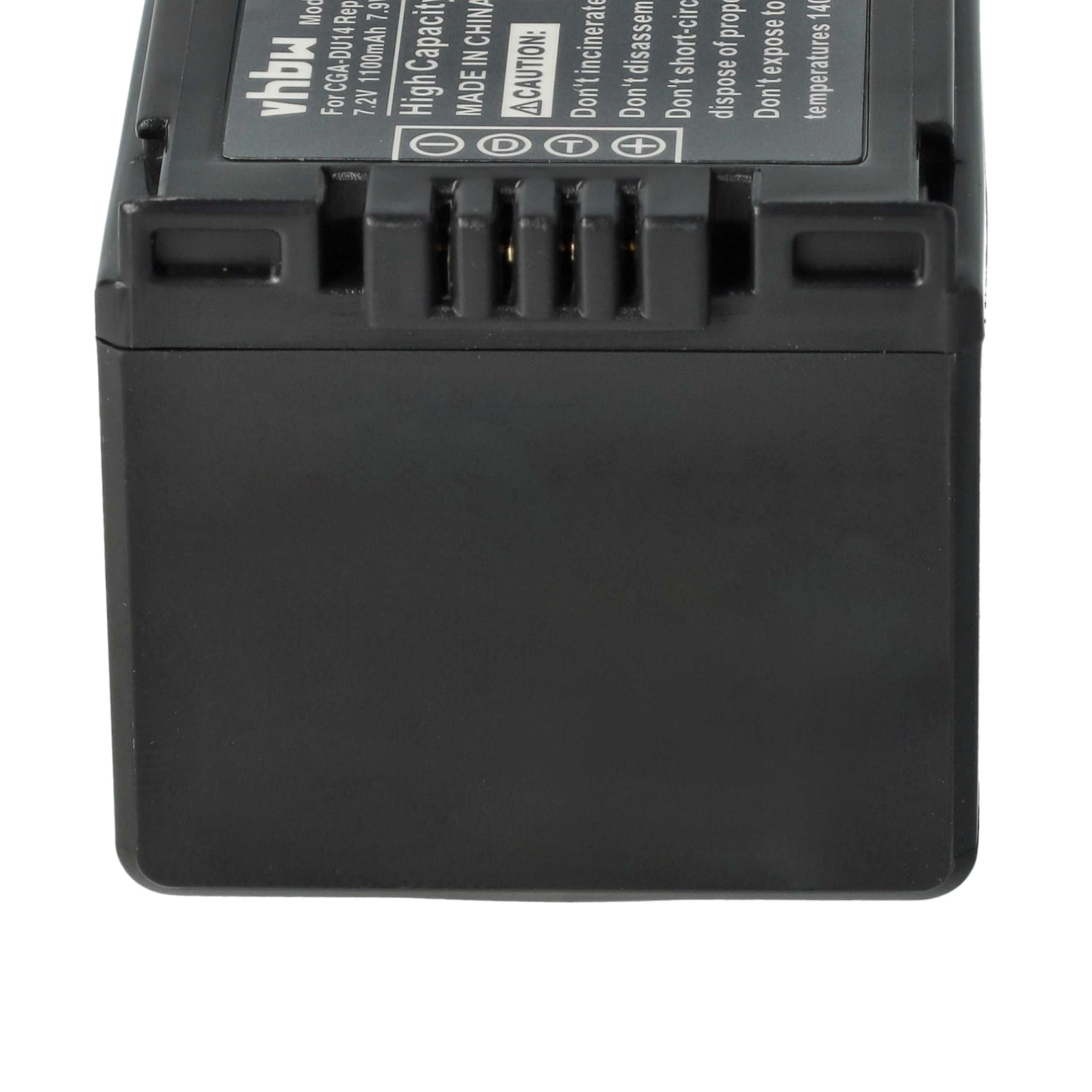 vhbw 3X Akku Ersatz für Panasonic CGR-DU06