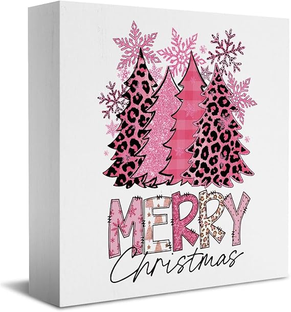 Christmas Decorations Christmas Decor Wooden Box Sign