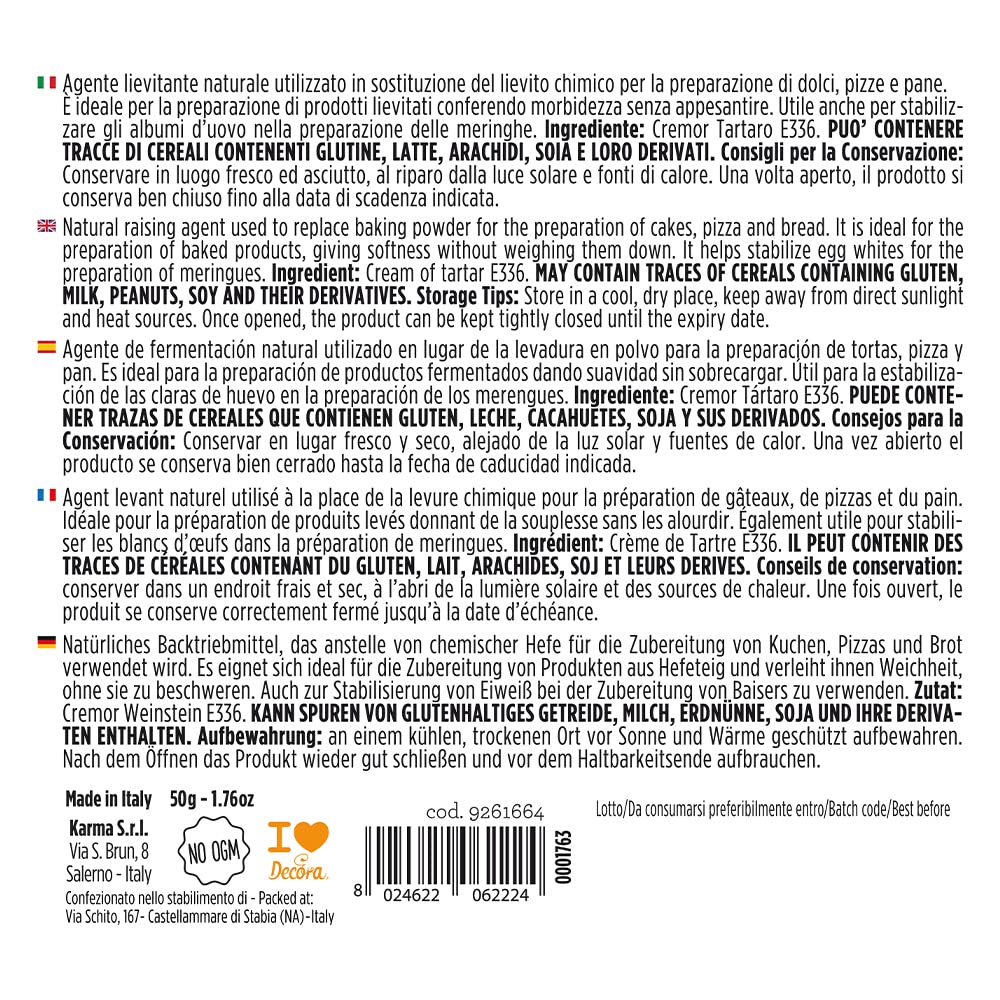 Decorar 9261664 Crémor Tártaro 50 G