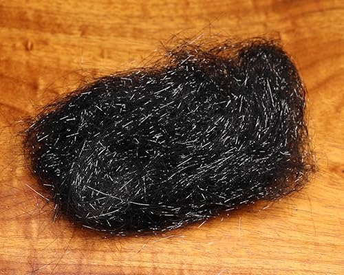 Miniatura 19 de Hareline Fly Tying Ice Dub – Flashy Synthetic Dubbing for Nymphs, Streamers, Steelhead & Salmon Flies Cobre,Martín pescador azul,MINNOW BELLY,Marrón