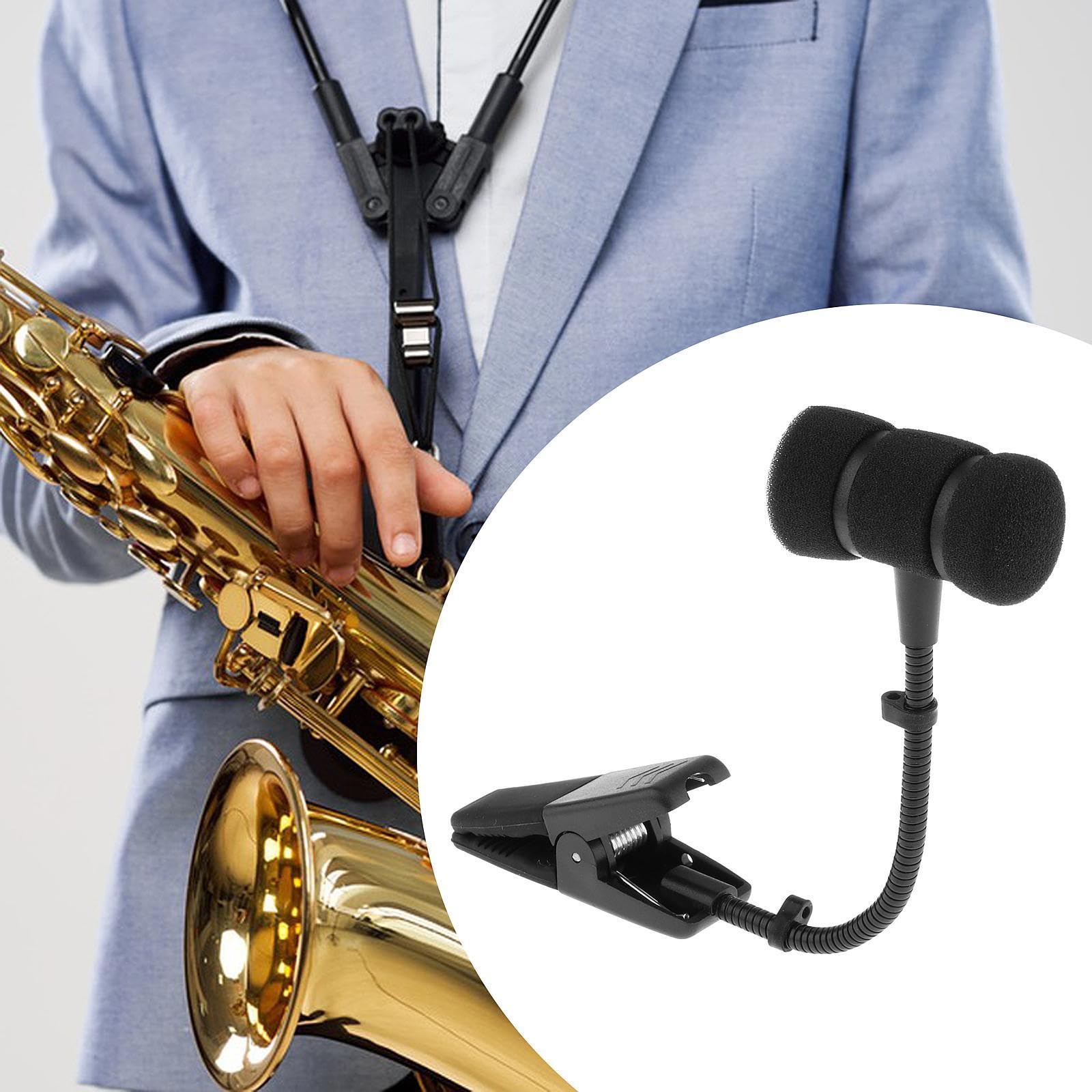 Amazon | PEWETE マイク マイククリップ サックス マイク