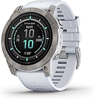 Vista 2 de Garmin epix Gen 2 Pro Sapphire Edition, 51mm, Titanium/Whitestone AMOLED Display, High Performance Smartwatch, Advanced Training Technology
