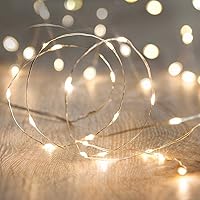 ANJAYLIA 10ft Battery Operated LED Fairy String Lights, 30 Warm White LEDs - Flexible Waterproof Copper Wire for Home, Party, Garden Decor