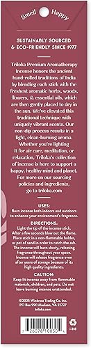 Miniatura 2 de Triloka Incienso premium, rosa blanca, 10 varillas