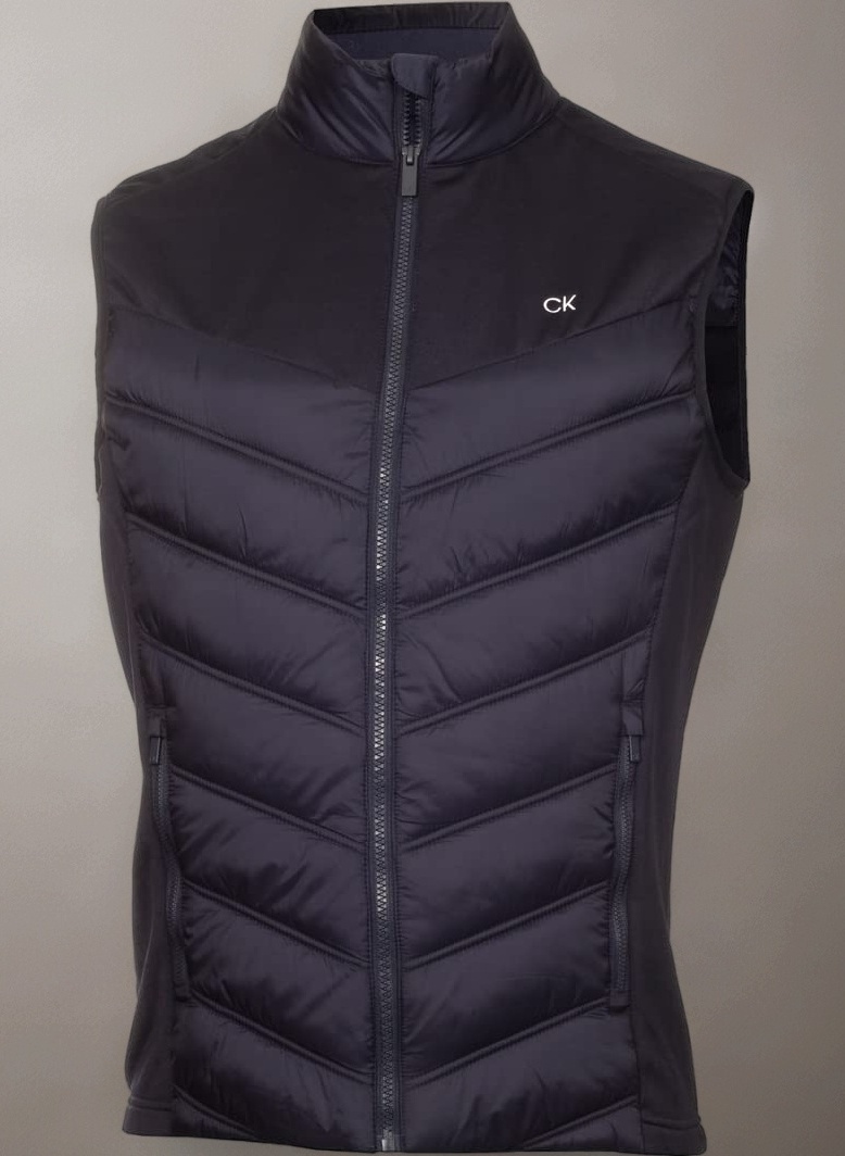 Calvin Klein Mens 2025 Frontera Moisture Wicking Full Zip Hybrid Golf Gilet