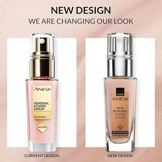 Avon Anew Renewal Power Serum, Formulated with Protinol™ Technology and Niacinamide, for 7 Powerful Skin Benefits in 7 Days, 30ml