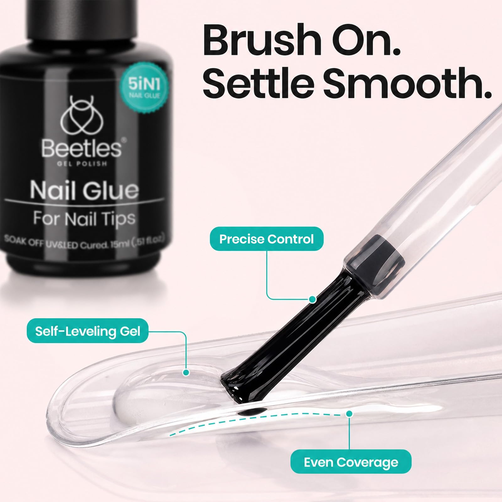Beetles Gel Nail Glue Kit - Extend & Decorate Nails -5