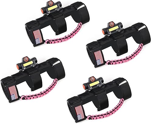 Asas de agarre de barra de agarre con luz para Jeep Wrangler Accesorios TJ JK JL YJ Unlimited Rubicon Sahara 2 puertas 4 puertas Jeep Gladiator JT,