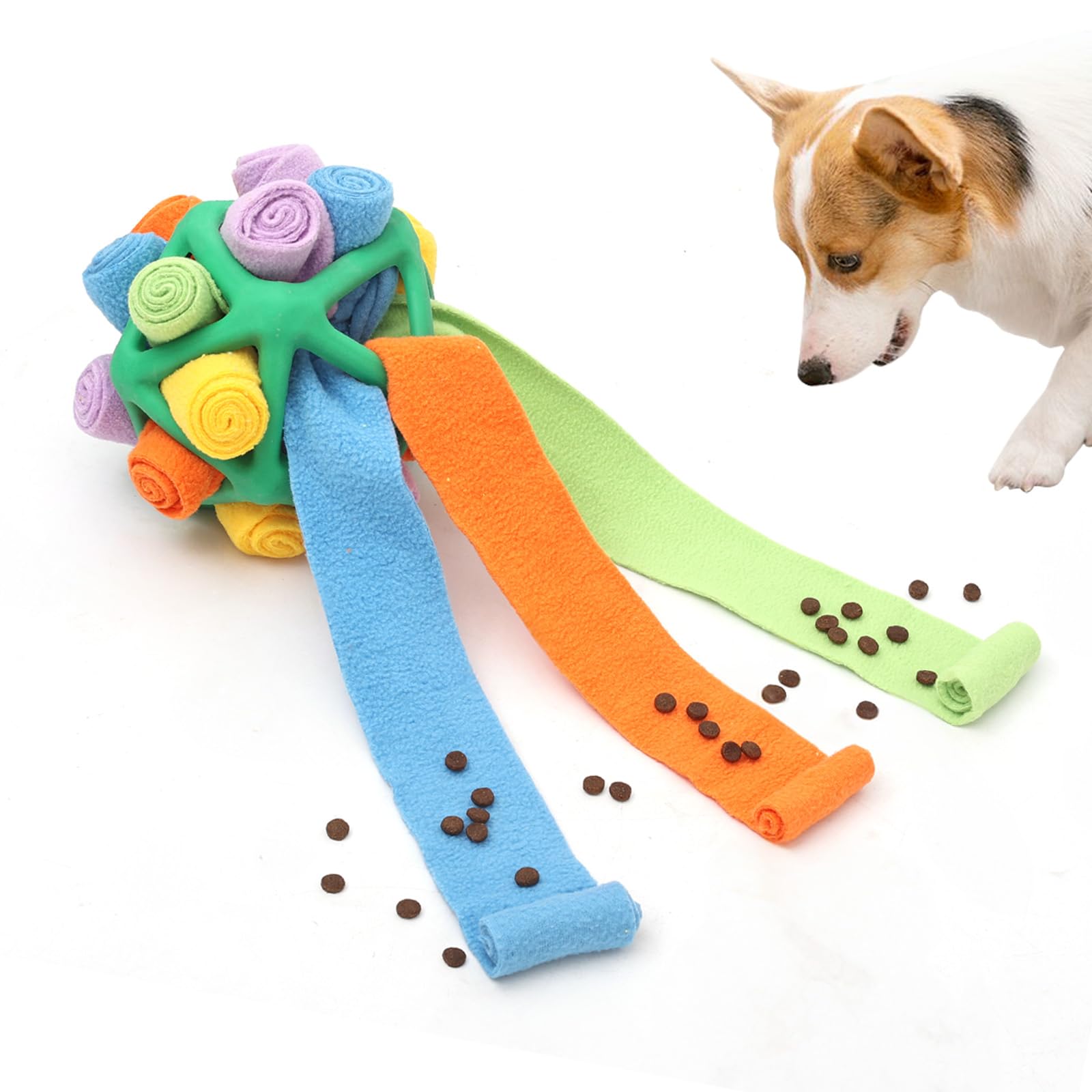 Interactive Snuffle Toys for Dogs Sniffle Interactive Treat Game Ball Furry Fellow Snuffle Master Encouraging Natural Foraging Skills