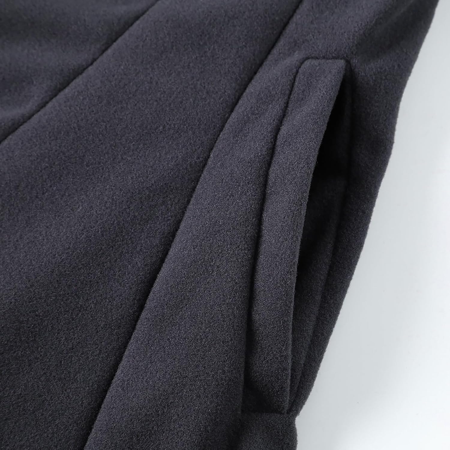 Women's Gothic Hooded Asymmetrical Hem Pea Coats Double Breasted Coat Long Sleeve Button Front Jacket Overcoats