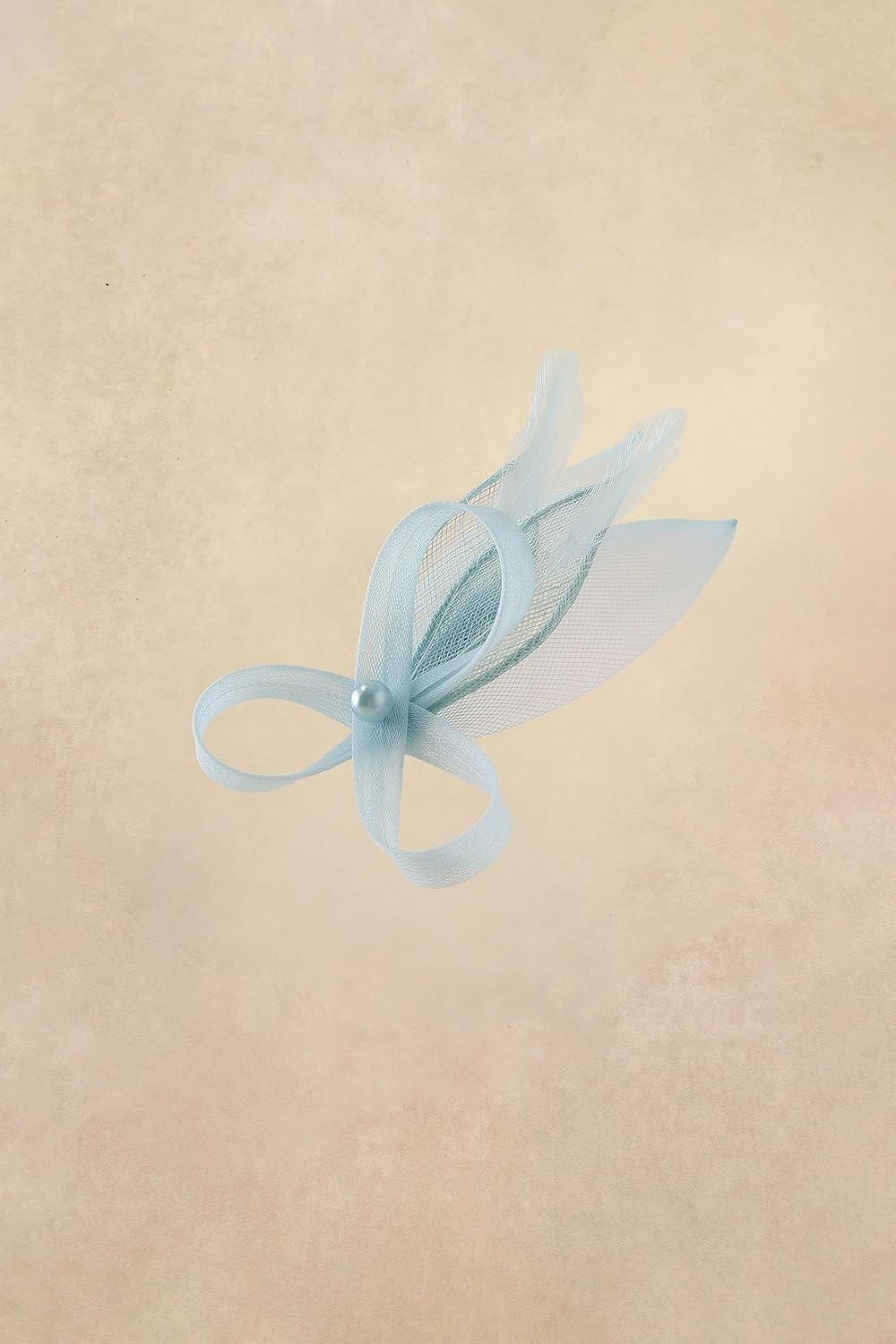 BABEYOND Fascinator Hair Clip for Women - Tea Party Kentucky Elegant Chic Mesh Feather Flower Bridal Wedding Headpiece - Image 2