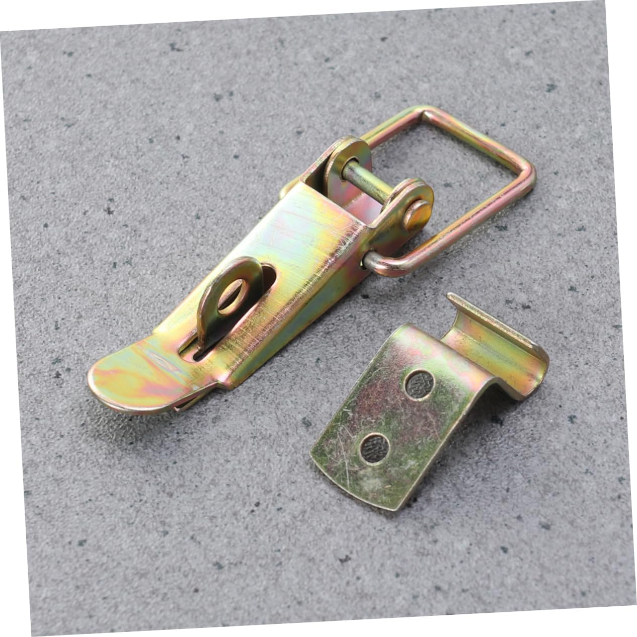Gadpiparty 2pcs Draw Latch Clamp for Car Truck Camper Door Push Pull Toggle Hardware Utility Trailer Accessories Iron Material