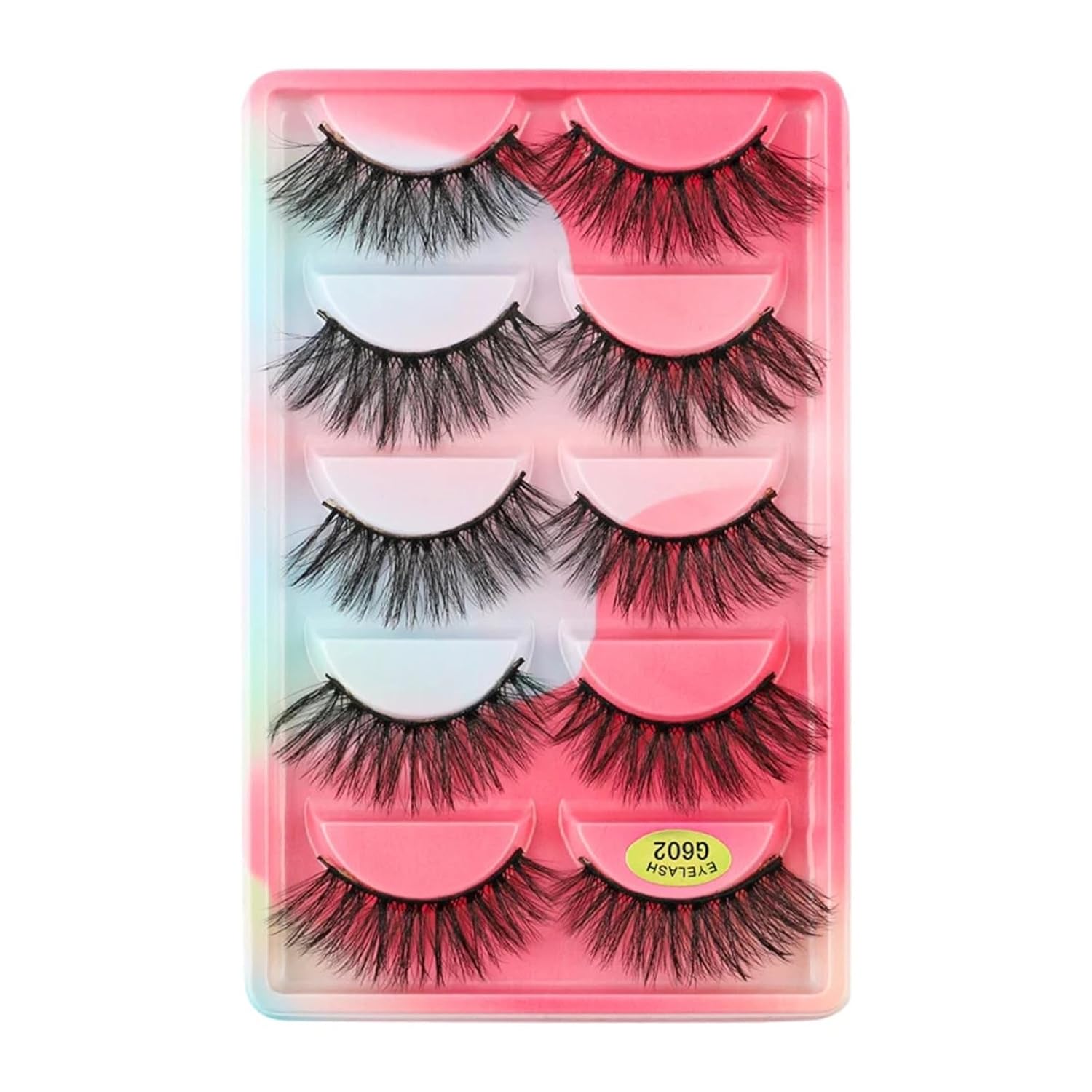 UAMOU Lashes 10 20 50 100 Boxes Mink Eyelashes 5 Pairs Natural False Eyelashes Thick Fluffy Faux Cils
