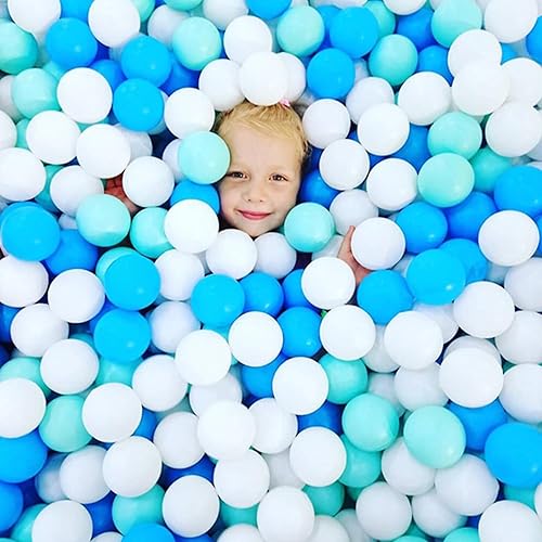 Miniatura 6 de Pelotas para niños, bolas de plástico a prueba de aplastamiento para piscina de pelotas con 3 colores brillantes, seguras y no tóxicas, sin BPA,