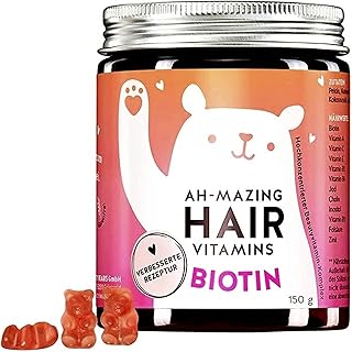 BEARS WITH BENEFITS® Biotin Gummibärchen - 1 Bärchen Täglich - Haar Vitamine mit 5000 μg Biotin Hochdosiert - Laborgeprüft...