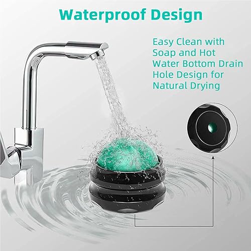 Miniatura 7 de WOVTE Bola de masaje, bolas de lacrosse, herramienta de auto masaje para dolores musculares, hombros, cuello, espalda, pies, cuerpo, tejido