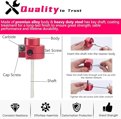 Miniatura 4 de 04529 para kit de herramientas de escariador de tubos de PVC con 34 pulgadas, 1 pulgada, 1-12 pulgadas, 2 pulgadas, 3 pulgadas, 4 pulgadas de