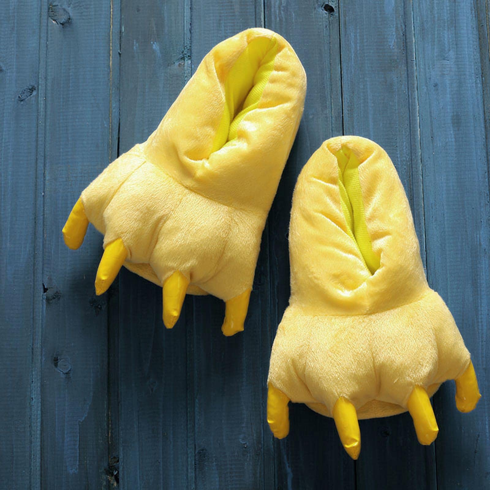 Pantofole Donna Slifori per Pavimenti per Interni Caldi Invernali Donne da Donna Scarpe per Bambini Paw Funny Animal Christmas Monster Dinosaur Claw Plush Home