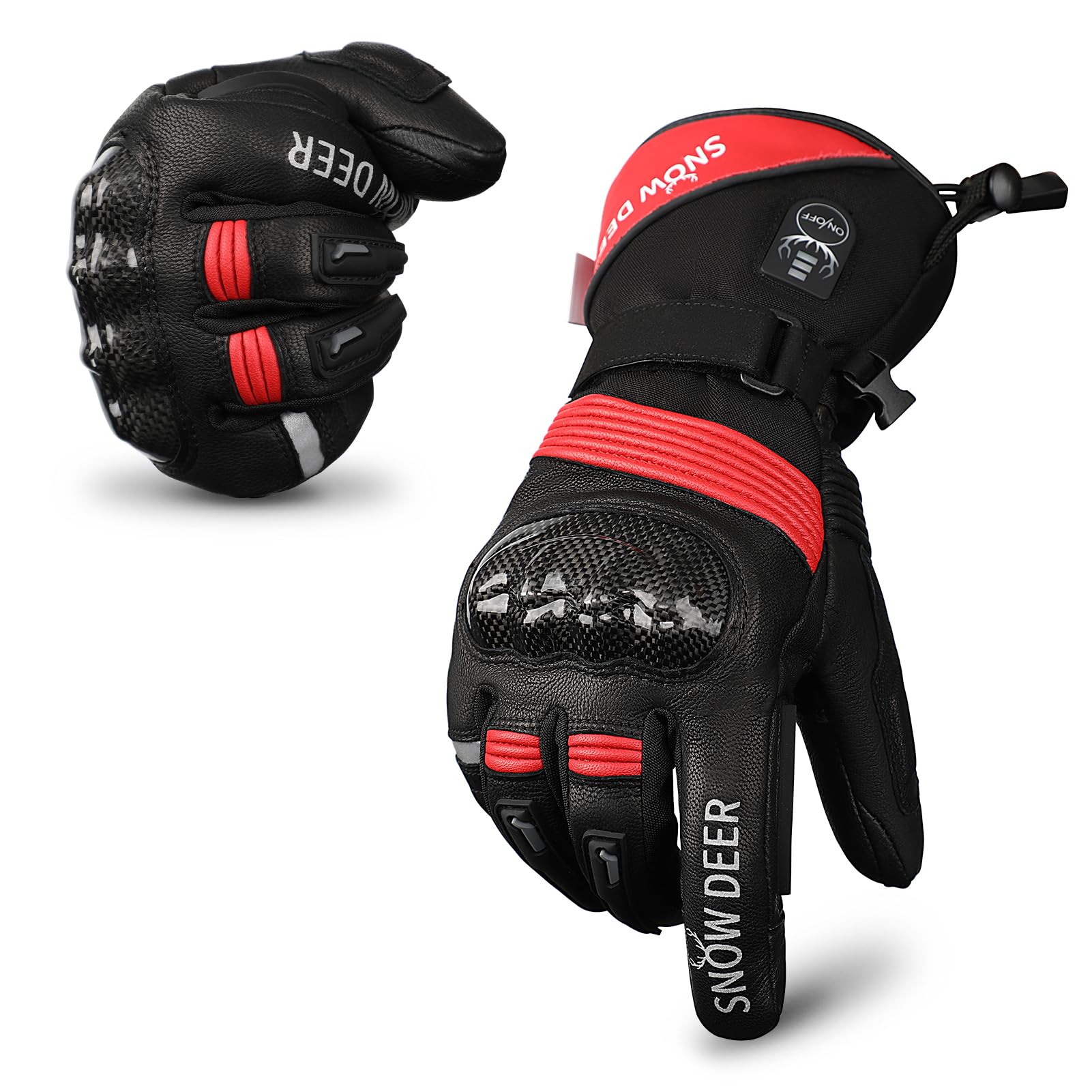 Podgrzewane rękawice motocyklowe, 7,4 V, 2200 mAh, elektryczne, akumulatorowe, wodoodporne rękawiczki do jazdy konnej, dla mężczyzn i kobiet, na zimę, kolarstwo, narciarstwo, izolowane rękawiczki