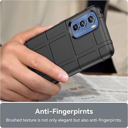 Miniatura 5 de Monwutong Funda delgada para Motorola Edge 30, resistente funda protectora con protección de grado militar a prueba de golpes y lente de cámara para