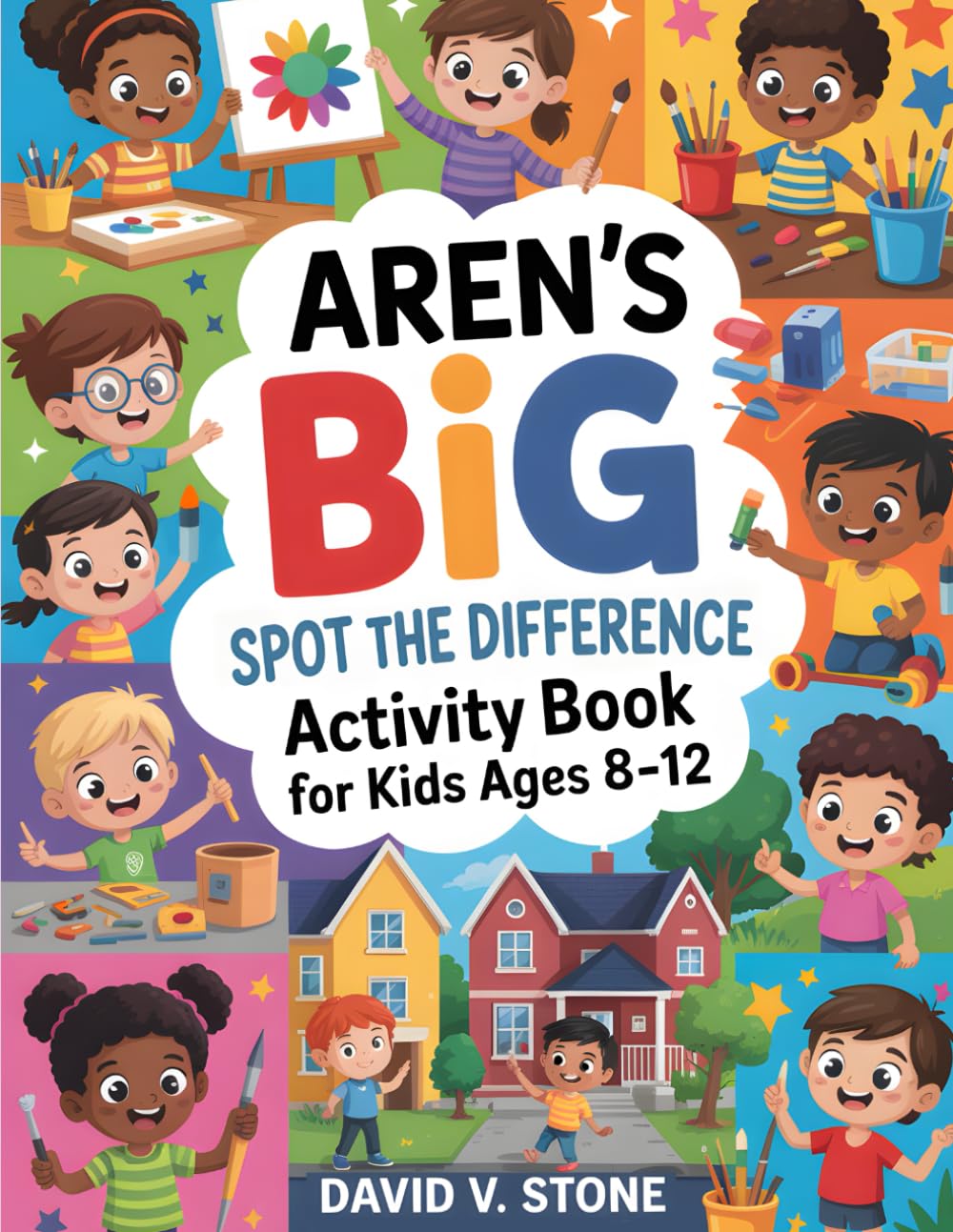 Aren’s Big Spot the Difference Activity Book for Kids Ages 8–12