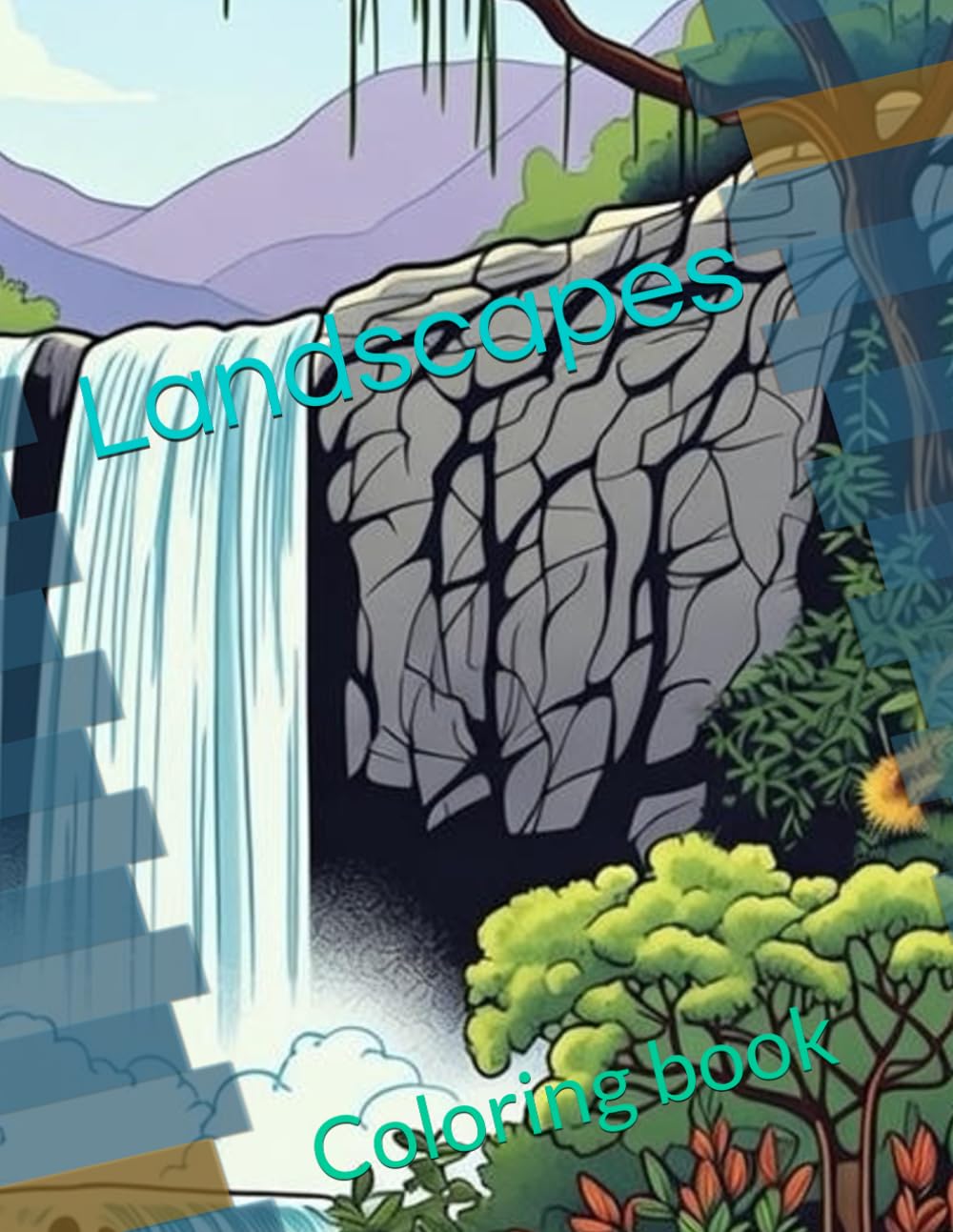 Landscapes: Coloring book (coloring books for children)