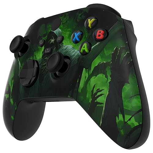 Miniatura 7 de eXtremeRate Carcasa personalizada para controlador Xbox Series X y S – Revitaliza tu controlador – Accesorios de repuesto de cubierta Dark Carnival