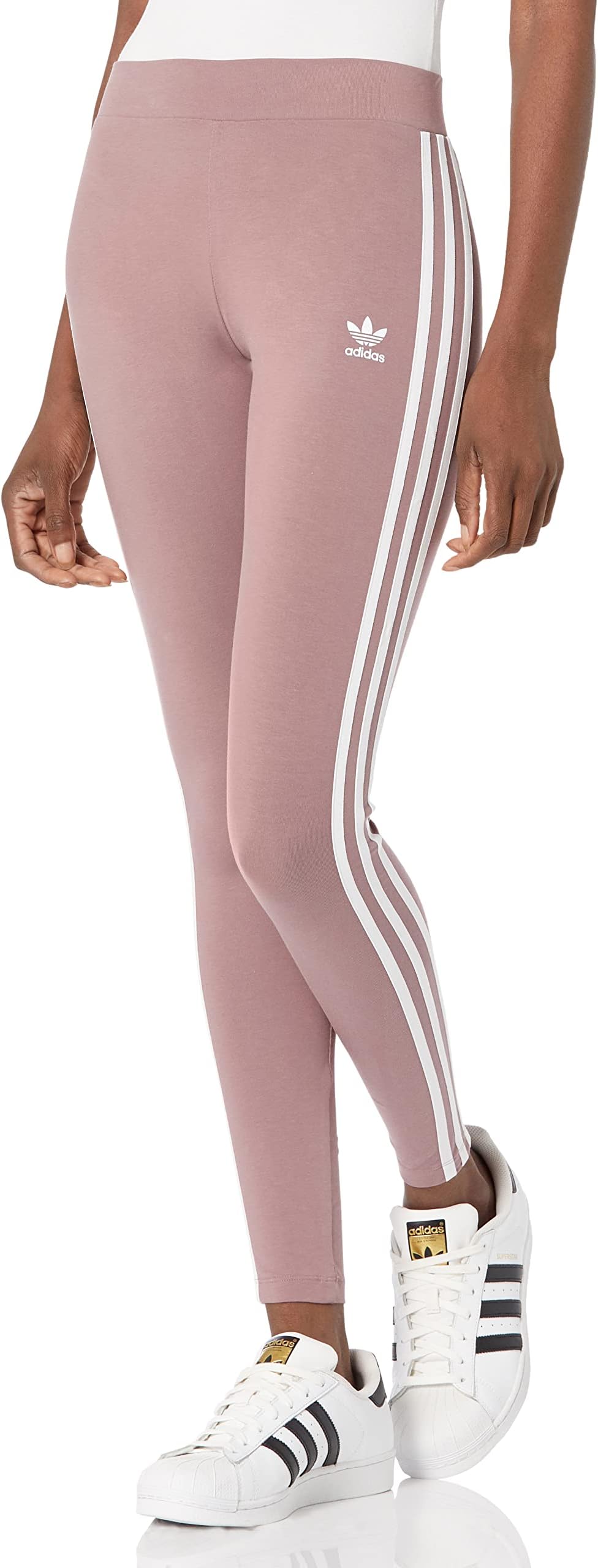 adidas red stripe leggings