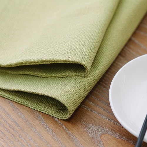 Miniatura 9 de 4 alfombrillas de lino sintético suave de 12 x 18 pulgadas, resistentes al calor, para mesa de comedor, cocina, 12 x 18 pulgadas, color naranja