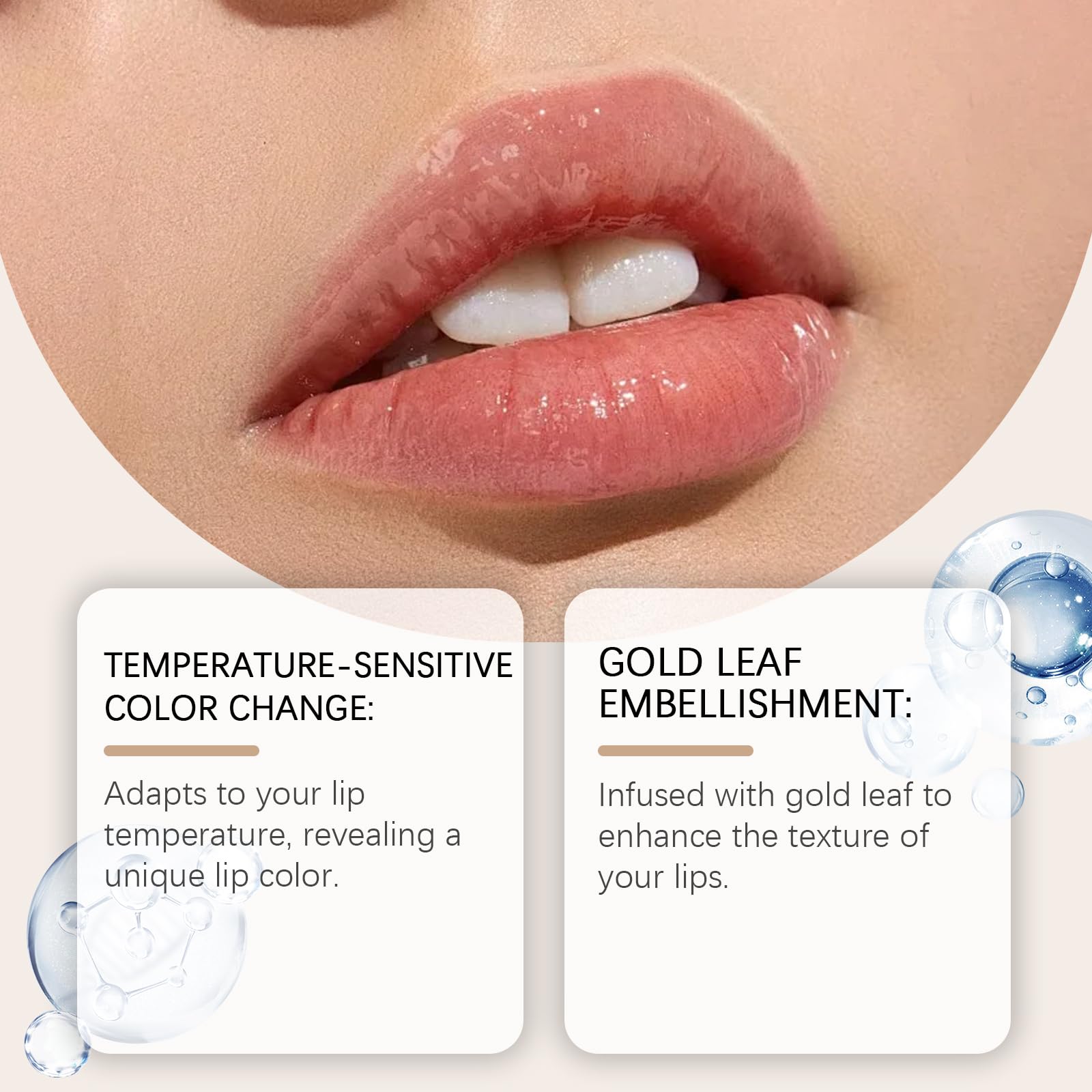 Lápiz labial adaptativo de PH, 2026 Beauty Lipstick 24 horas de duración, ilumina el color de los labios, hidrata y previene el agrietamiento del lápiz labial, rápido a un tono perfecto (1 unidad) — view 5