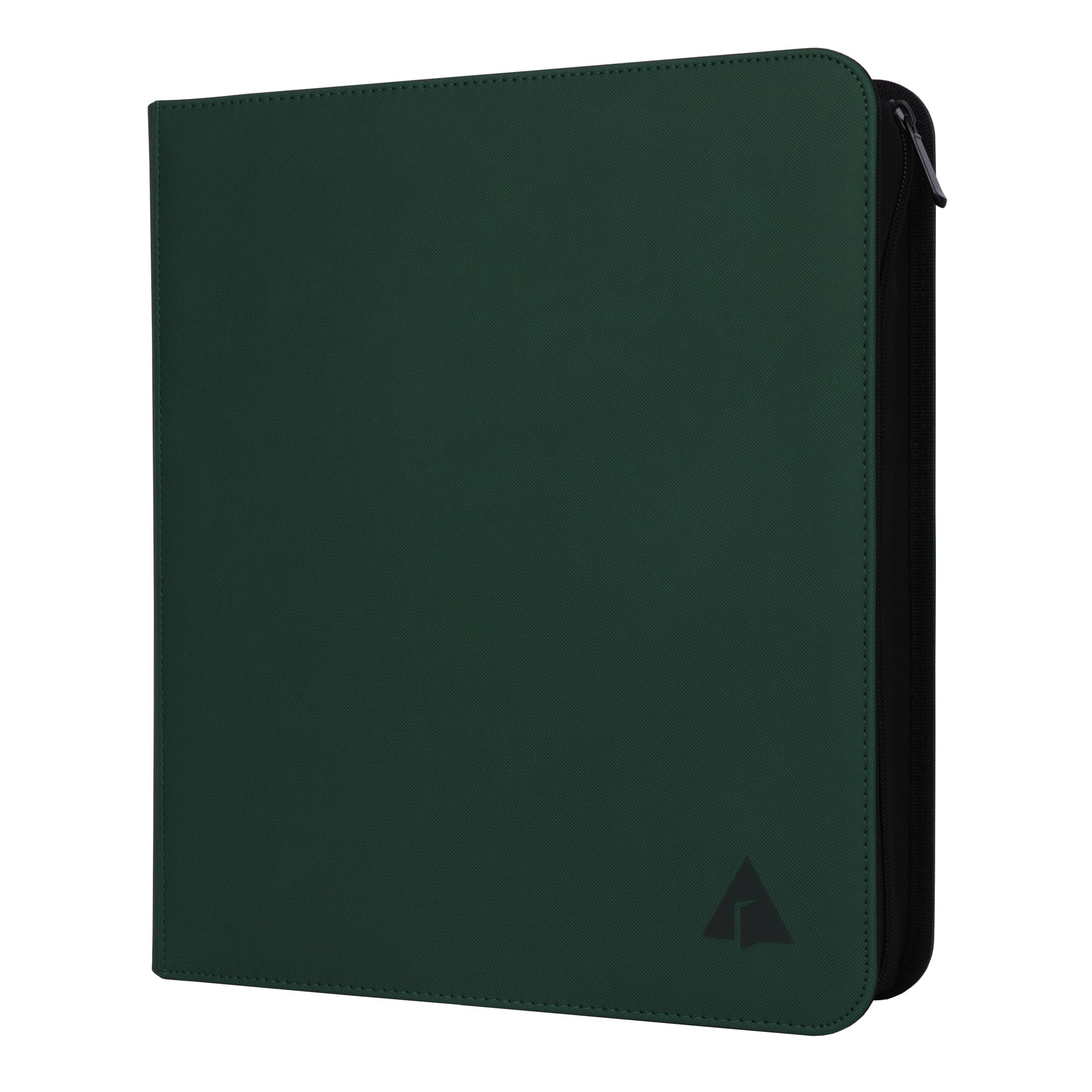 Rayvol Trading Card Binder, 9 Pocket Fit 1404 Cards - Metal D-Ring Card Holder with 78 Double-Sided Clear Pages, Top-Loading Collectors Album -Forest Green