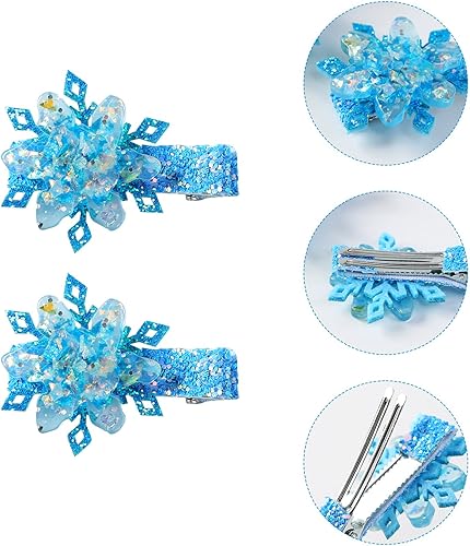 Miniatura 3 de Juego de joyas de sirena para niñas, collar de sirena, pulsera, aretes, lazo para el pelo, disfraz de princesa, accesorios de vestir