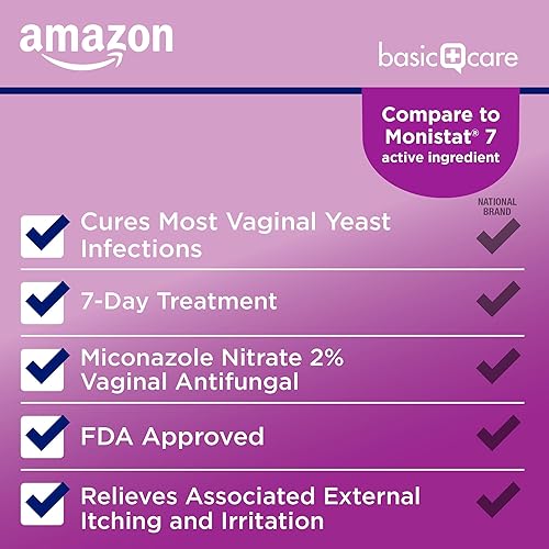 Miniatura 10 de Yaxa Basic Care Crema vaginal de nitrato de miconazol (4 por ciento), tratamiento de infección por levadura de 3 días para mujeres, 0.18 onzas - 3