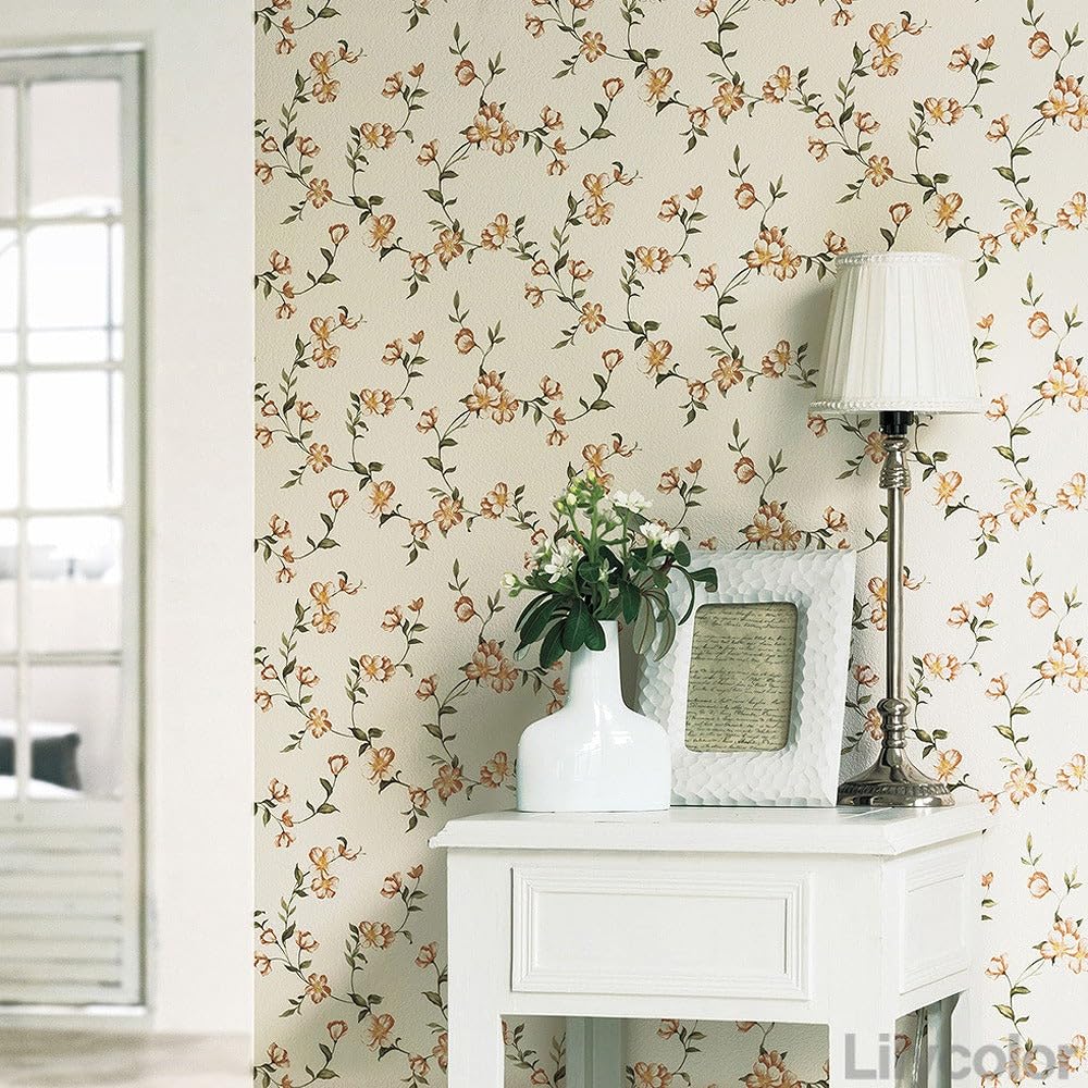 【壁紙本舗】壁紙　新品未開封　のり付き　白　花柄 壁紙本舗】壁紙 新品未開封 のり付き 白 花柄