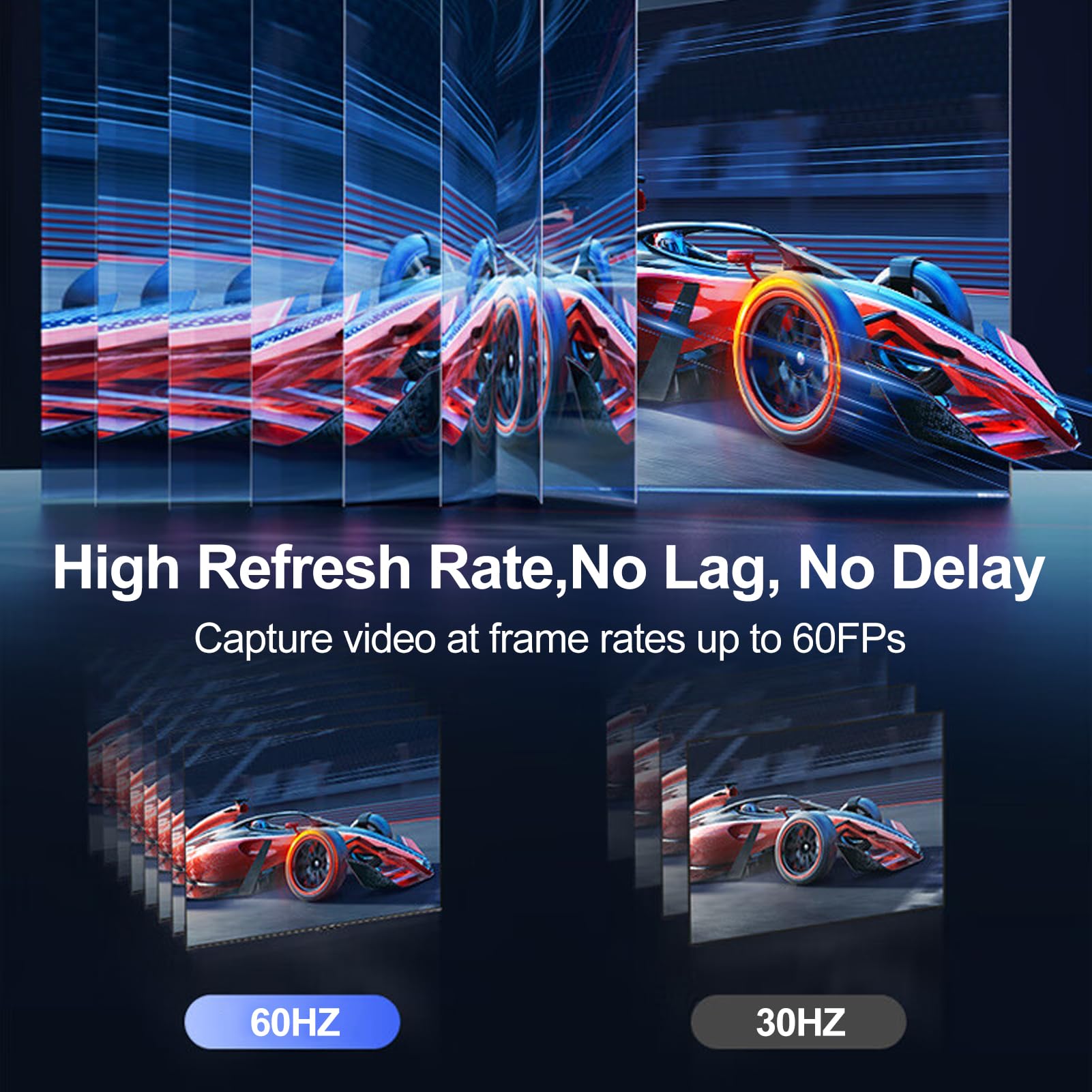 Tarjeta de Captura HDMI 4K para Streaming, 1080P 60FPS USB 3.0, Dispositivo de Captura de Vídeo HDMI, Latencia Cero para Streaming, Grabación, Juegos, Plug and Play