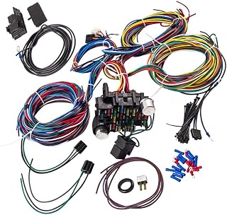 Auto Parts Prodigy 21-Circuit Universal Wiring Harness Kit for Chevy Ford Mopar Hot Rods - Long GM Coded Wires