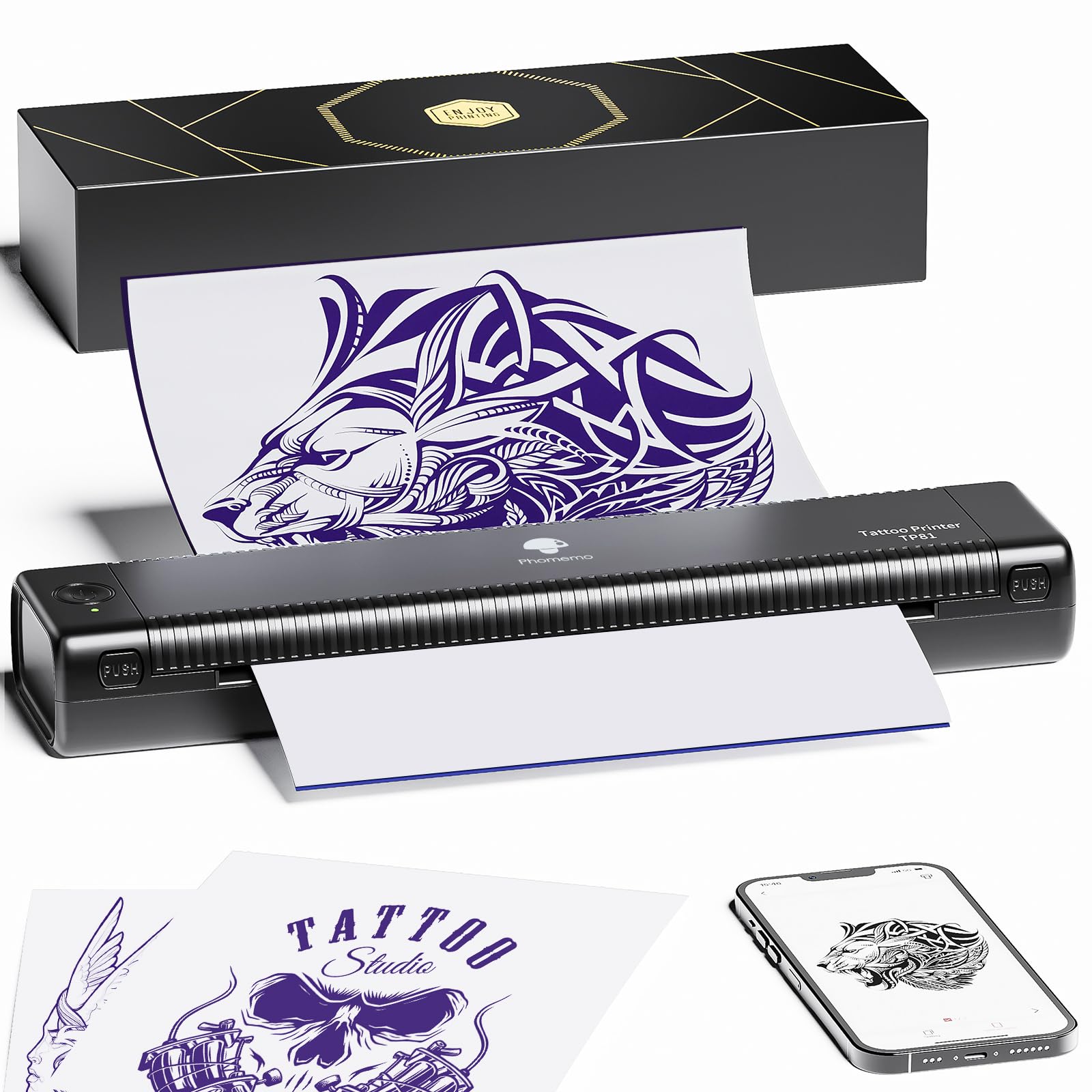 Phomemo Aufgerüstet Tattoo Stencil Drucker, TP81 Tattoo Drucker ...