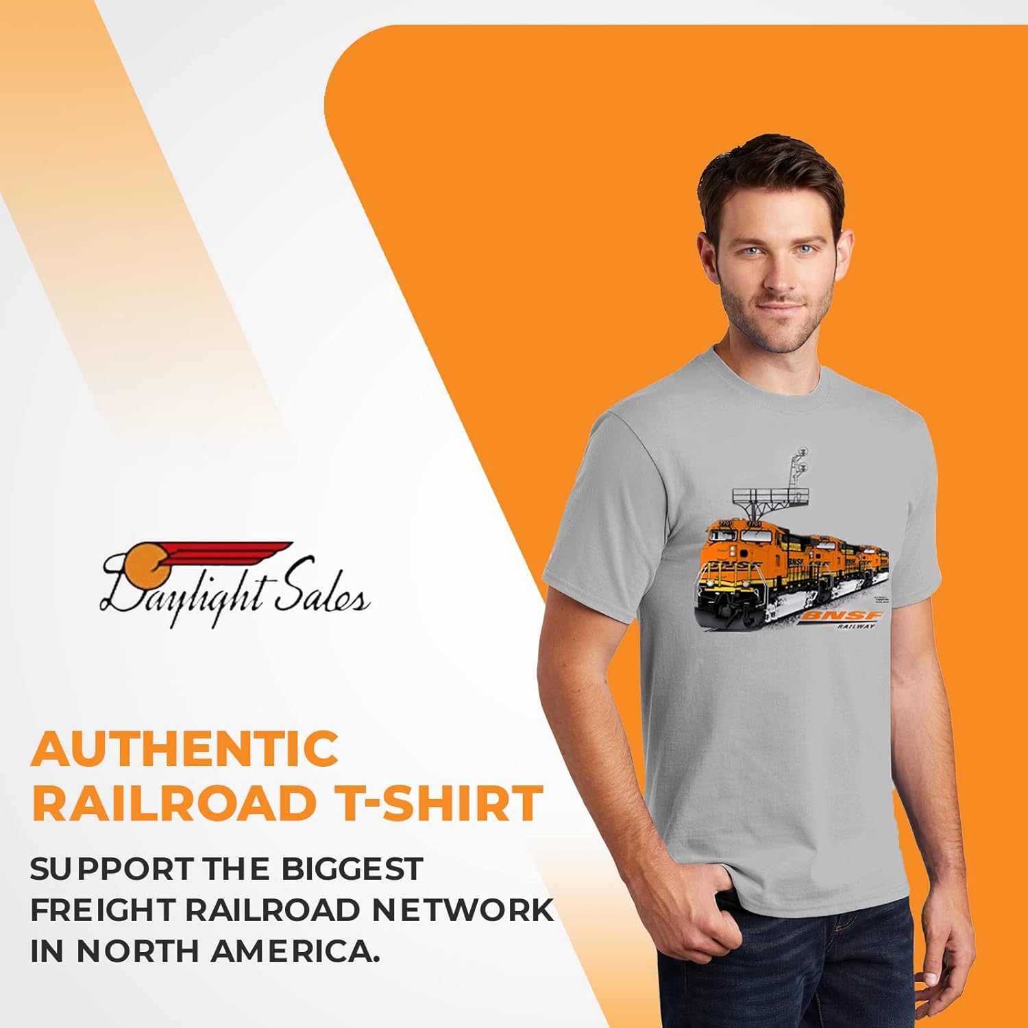 Daylight Sales BNSF ES44DC Authentic Railroad T-Shirt [38] - Image 3