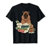 Capybara Glasses Reading Books Capybara Nerd Bookworm T-Shirt
