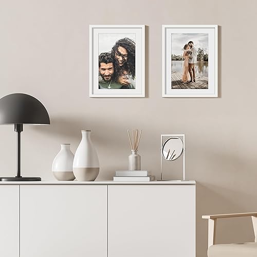 Miniatura 2 de ENJOYBASICS Portarretratos de 16 x 24 pulgadas, póster de 14 x 20 pulgadas con paspartú o de 16 x 24 pulgadas sin paspartú, marcos de fotos para
