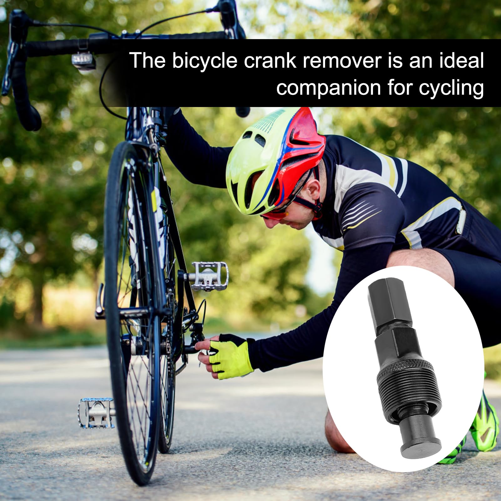 Extracteur Pédalier VTT Outil Extracteur Manivelle Vélo - 42 Mm 8 Dents - Pour VTT & Ville Kit Réparation Manivelle