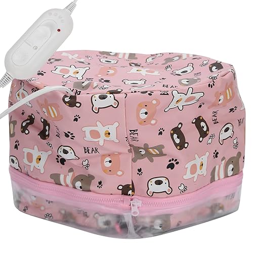 Miniatura 3 de Gorro eléctrico para calentar el cabello, sombrero de vapor ajustable para tratamiento de aceite, herramienta de cuidado del cabello desmontable