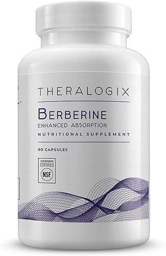 Theralogix Absorción mejorada de berberina, suministro para 90 días, fabricado con fitosoma de berberina para ayudar a mantener el metabolismo