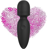 Vista 6 de Mini varita masajeadora de mano, silenciosa, portátil, masajeador personal de silicona, inalámbrico para cuello, hombro, espalda, masaje corporal