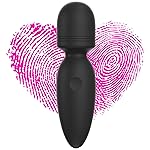 Mini Wand Massager,Small Cordless Handheld Massager with 10 Quiet Vibration Modes, Personal Handheld Rechargeable Massager for Neck Shoulder Back Body [4.35 * 1.18 inches]
