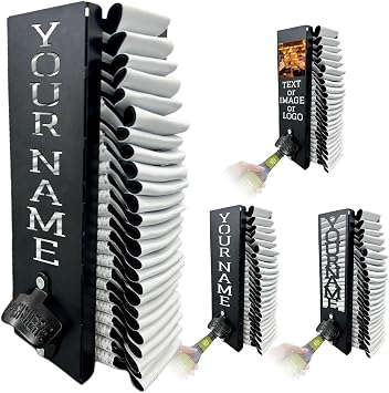 Custom Can Cooler Holder with Bottle Opener Personalized Cooler Dispenser with Name Customized Wall Mounted Metal Can Cooler Holder Cool Stuff Gift for Men Women