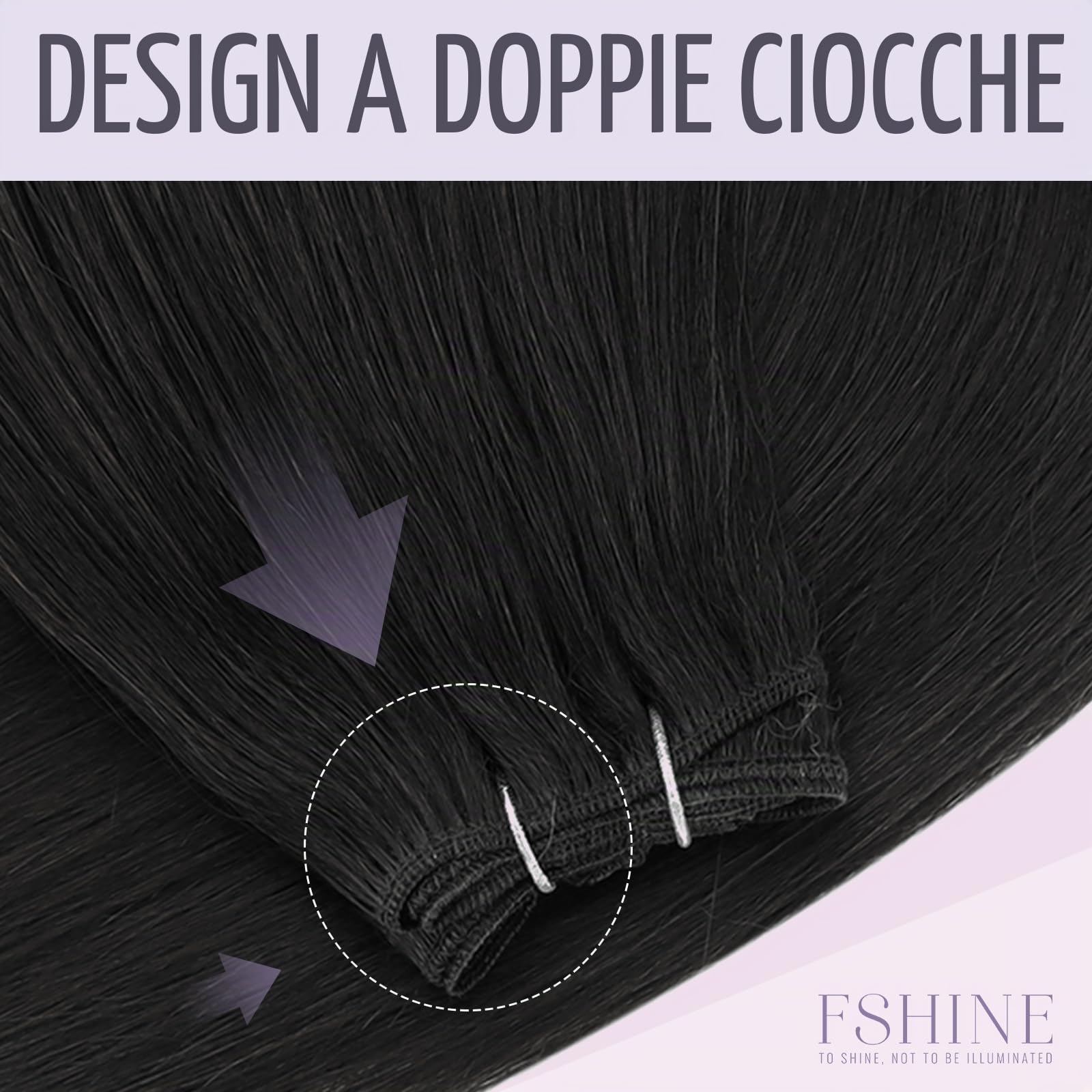 Fshine Extension Capelli Tessitura Neri Jet Extension Cucite Capelli Veri Lisci Brasiliani Remy Human Hair 100g 35cm Bundles Extensions Professionali #1 Matrimonio | Raw Hair Tessitura, Texture morbida setosa, aspetto naturale, occasioni quotidiane, uso p