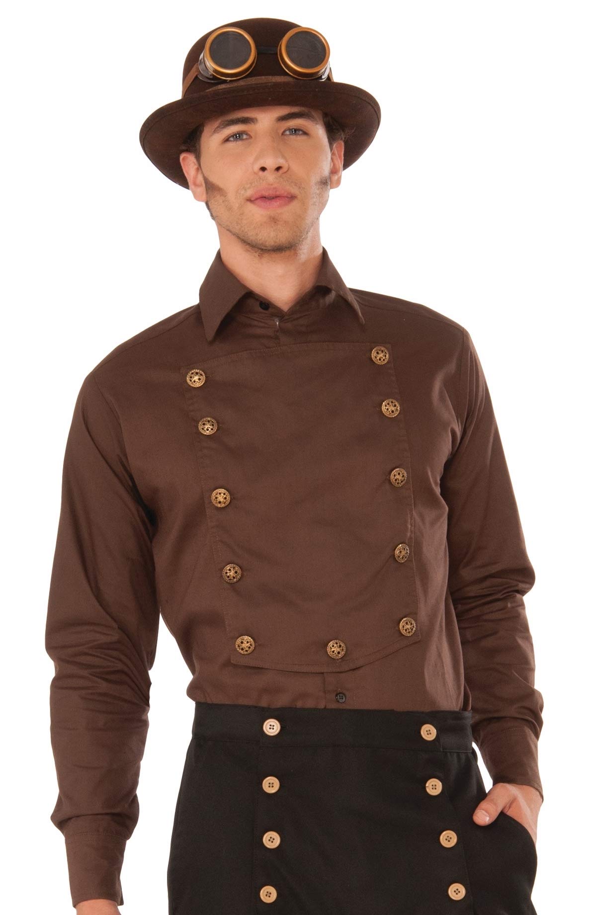 Forum NoveltiesMen's Brown Steampunk Shirt