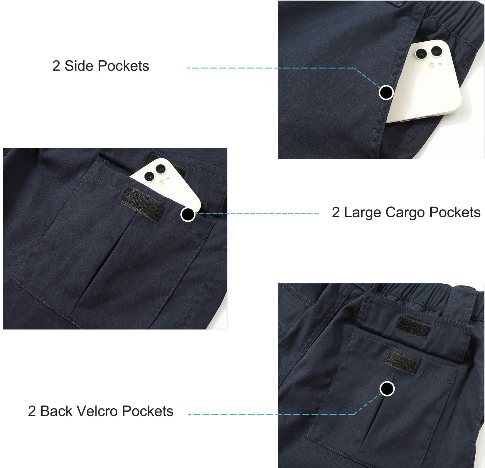 Suwangi Pantaloncini Uomo Cargo Corti Bermuda Chino Shorts Estivi Casual Pantaloncini Corti con 6 Tasche