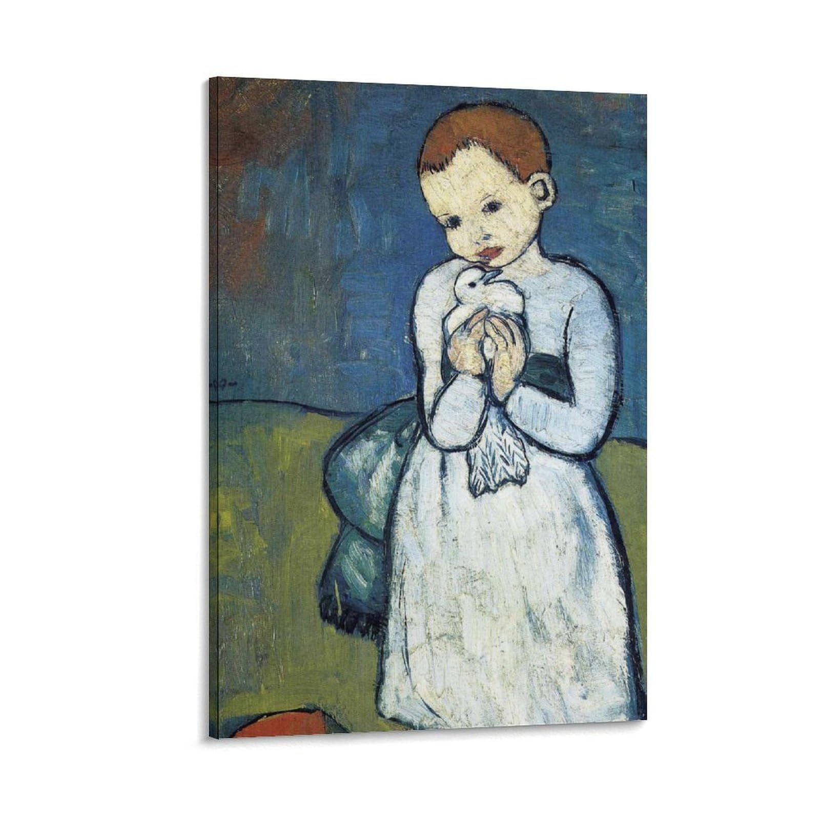 Amazon.co.jp: パブロ・ピカソ鳩を持つ子供絵画 インテリア アート